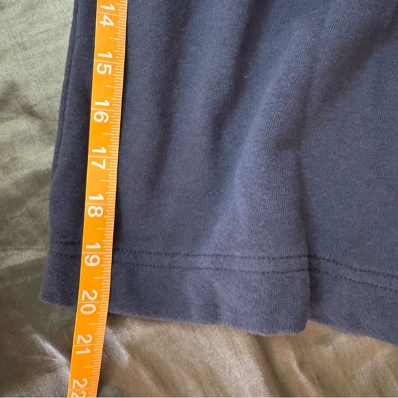 Free People FP Beach wide leg cropped pants navy blue sweats size small - Picture 12 of 13